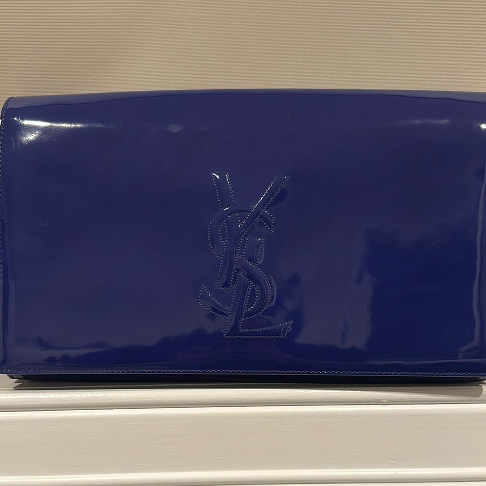 Yves Saint Laurent Blue clutch